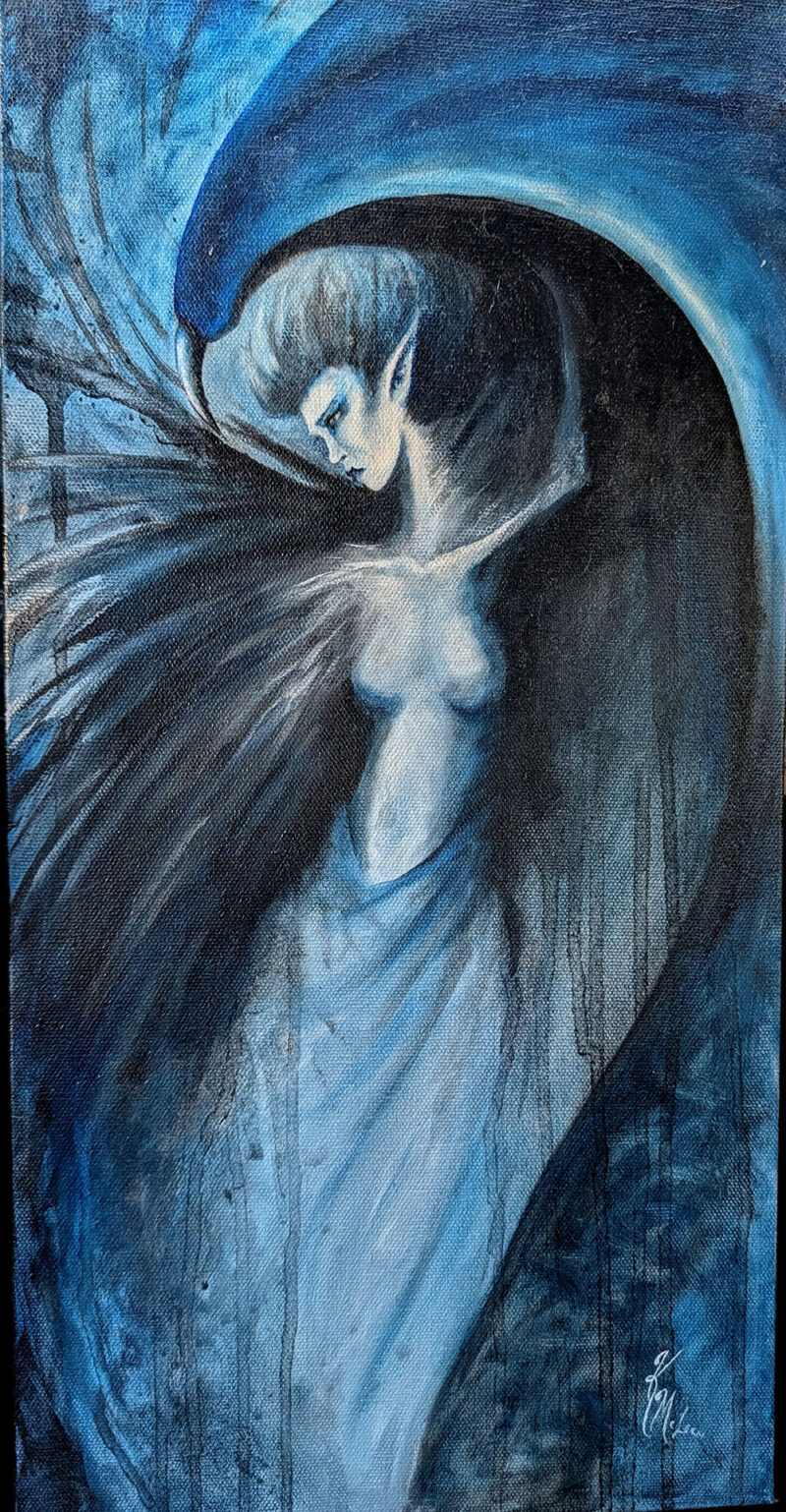 Fractured Wings of Blue